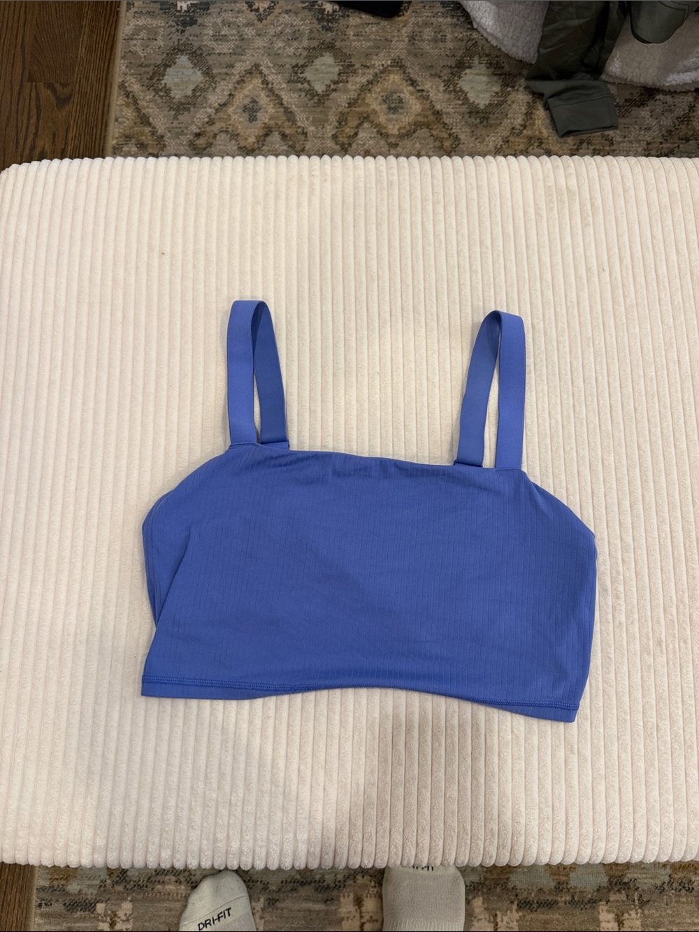Offline by Aerie Real Me Ribbed Bralette Periwinkle XL
